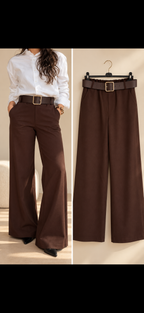 Pantalon ceinturé chez Imane.